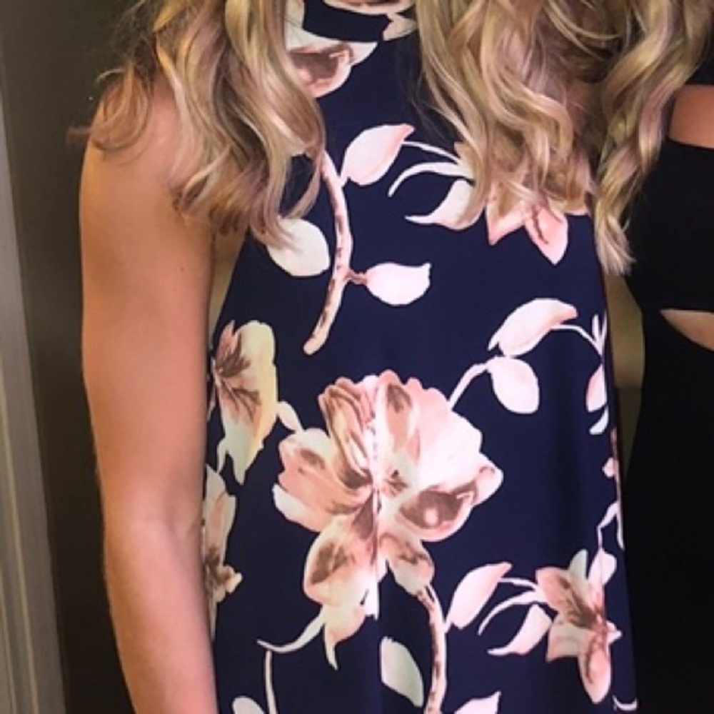 Show Me Your Mumu V Right Back High Neck Mini Dress Size Medium